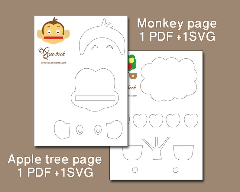 2 Quiet book pages pattern PDFSVG image 2