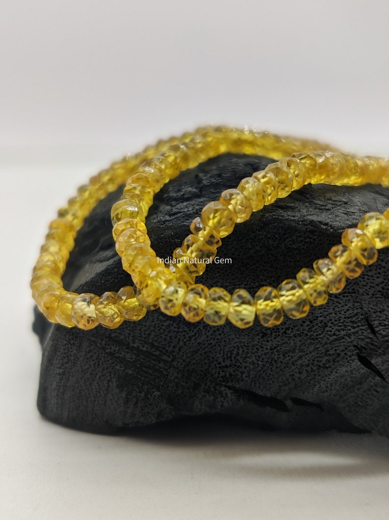 Natural Yellow Sapphire September Birthstone Jewelry Gemstone Necklace Sapphire Jewelry Gift for Her Genuine Sapphire
