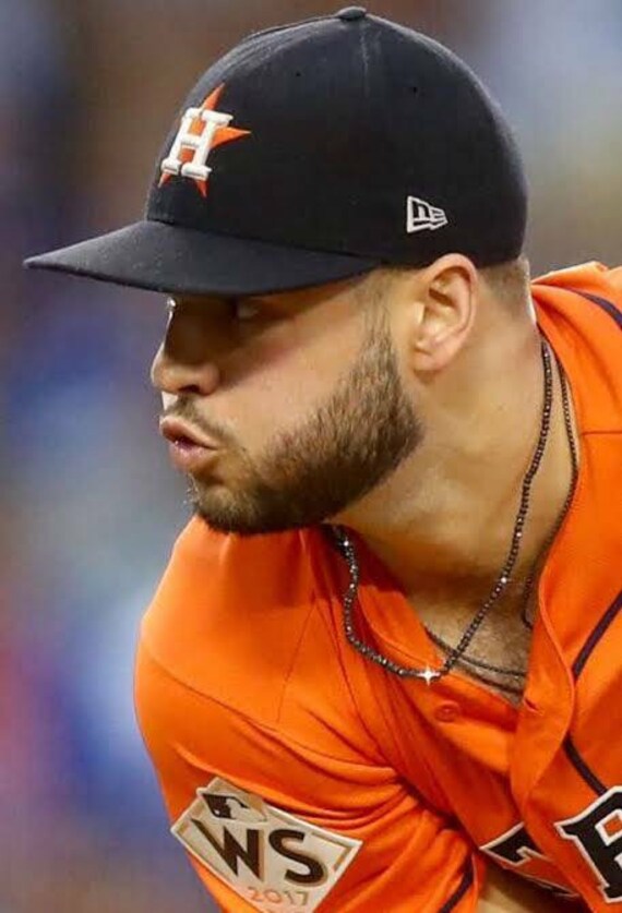 ASTROS PITCHER Lance Mccullers's Black Necklace Natural Black