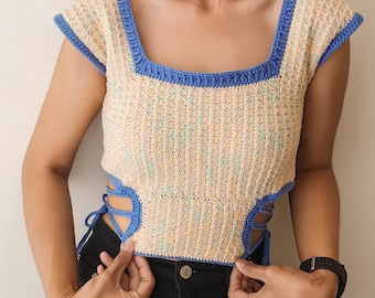Archivo PDF de camiseta recortable de crochet Suvi