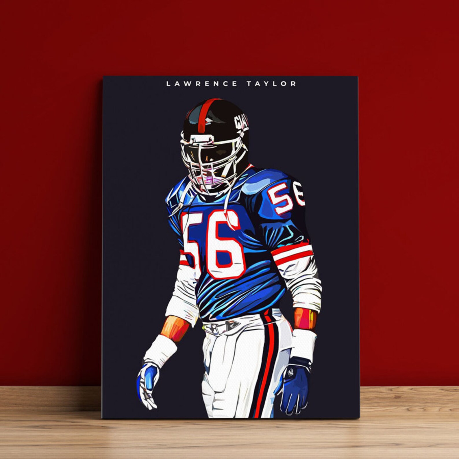 Lawrence Taylor Canvas Wall Art Ready to Hang Various Sizes Etsy