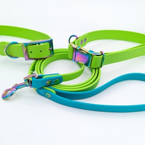 1 Adjustable Biothane Collar with Metal Quick Release Buckle image 7