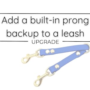 Füge deiner Leinenbestellung ein eingebautes Prong-Backup hinzu!