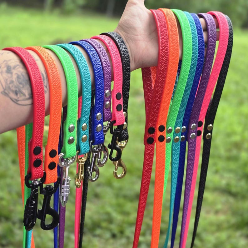 Pebble Textured Biothane Dog Leash - Etsy