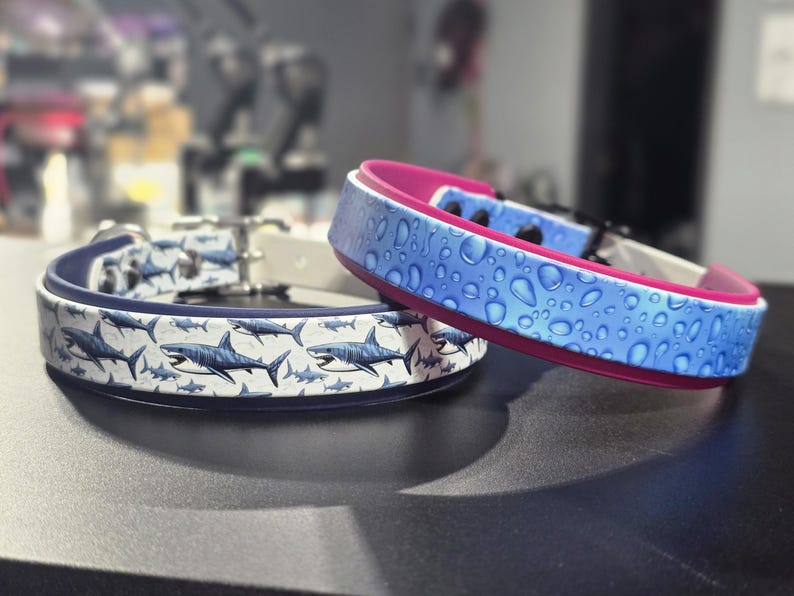 1" UV Printed Double Layer BioThane Collar image 5