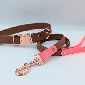 1 Adjustable Biothane Collar with Metal Quick Release Buckle image 5