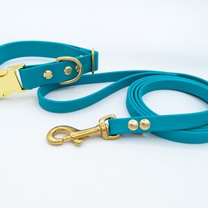 1 Adjustable Biothane Collar with Metal Quick Release Buckle image 9