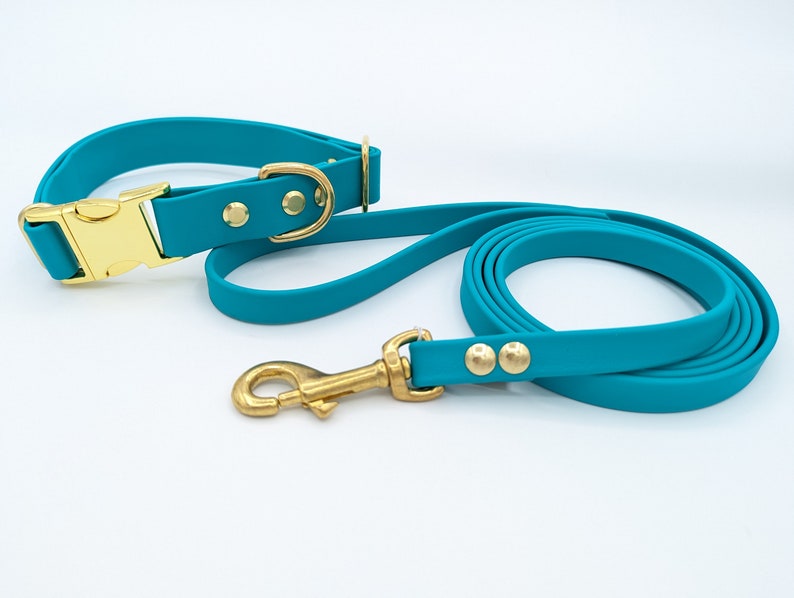 1 Adjustable Biothane Collar with Metal Quick Release Buckle image 9