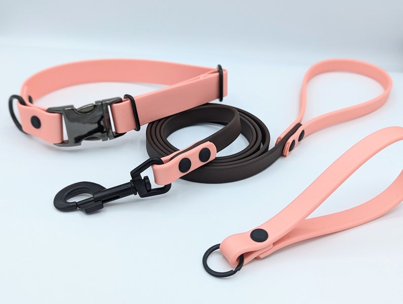 1 Adjustable Biothane Collar with Metal Quick Release Buckle image 6