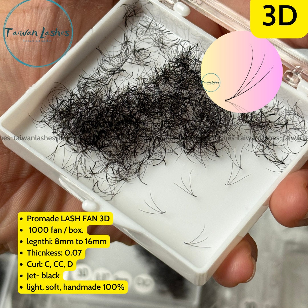 3D Premade Fans Eyelash Extensions Premade Lash Fans Mixed Length ...