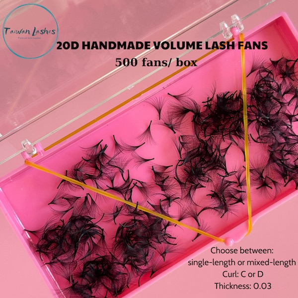 20D NARROW lash fans for mega volume DENSE lash sets