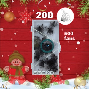 20D Pre made lash fans | 0.03 | 500 fans