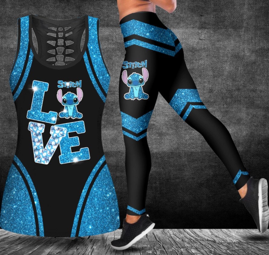 Stitch Cute Legging Tanktop Love Stitch Legging Women Gift Etsy
