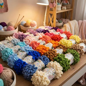 Filato di peluche gonfio Alize: coperta senza ago, micropoliestere