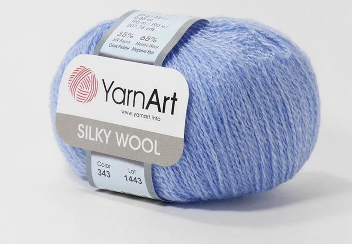 YarnArt Silky Wool Merino Wool blend silk wool yarn hand knit Etsy
