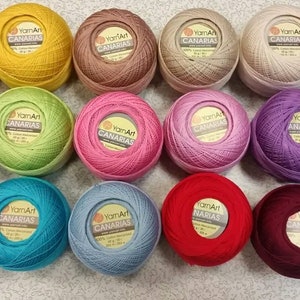Mercerized Cotton Crochet Yarn: Fine Thread for Amigurumi, Hardanger Embroidery