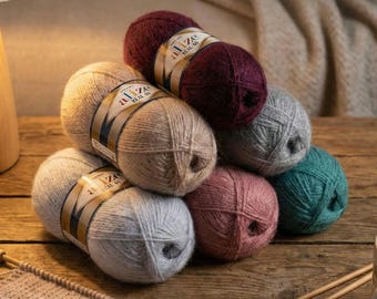 Alize Angora Real 40 Yarn – Soft Warm Wool Acrylic Blend for Knitting Sweaters, Hats & Scarves