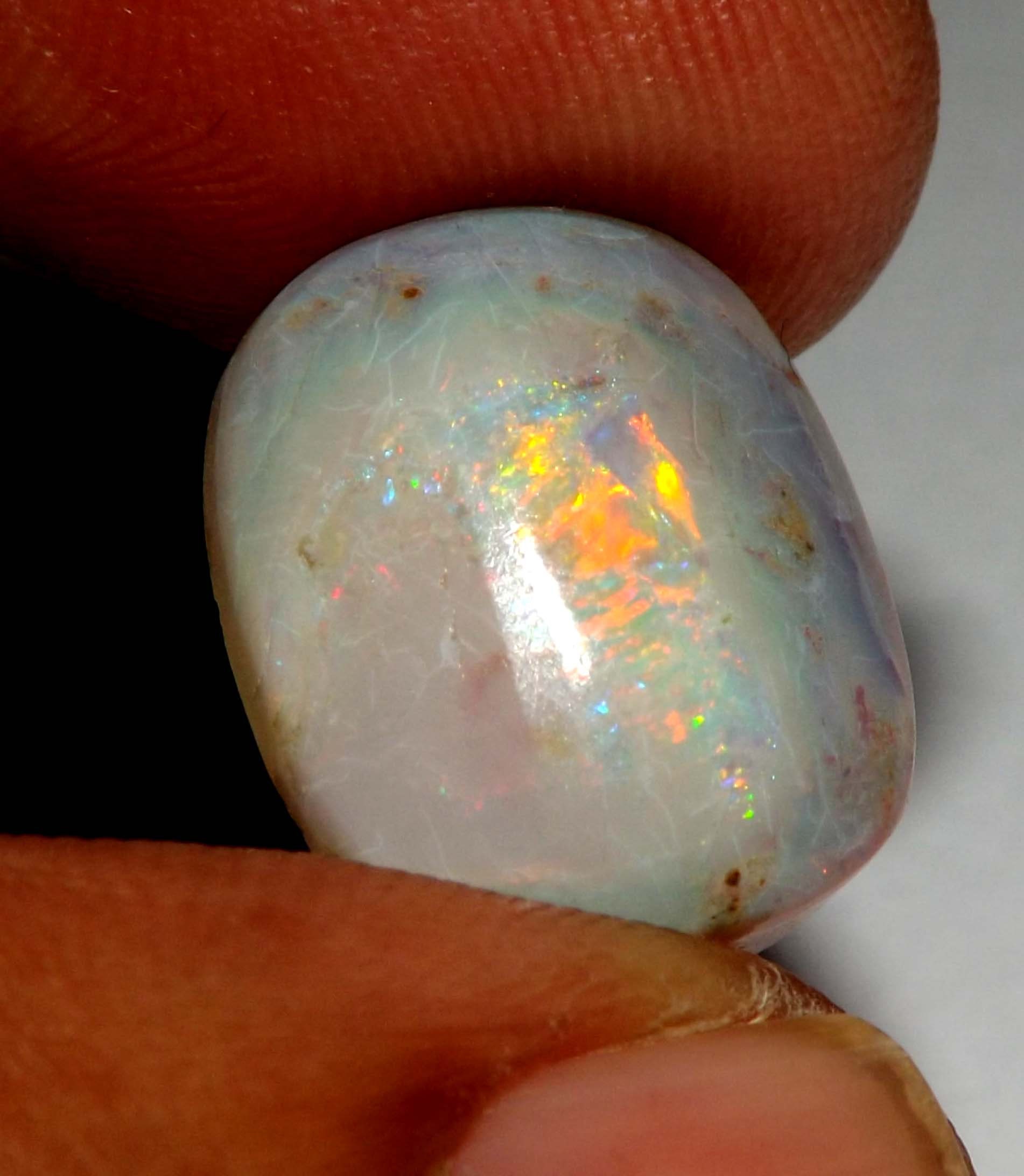 8.60 cts Australian Fire Opal Natural Untreated 16 x 13 mm Etsy