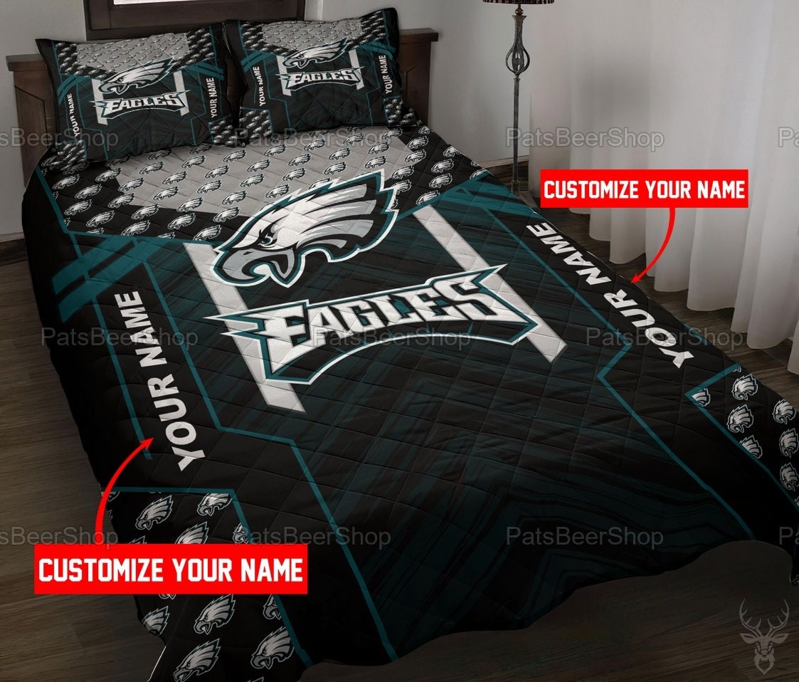 Personalized Philadelphia Eagles NFL Bedding Sets Family Etsy