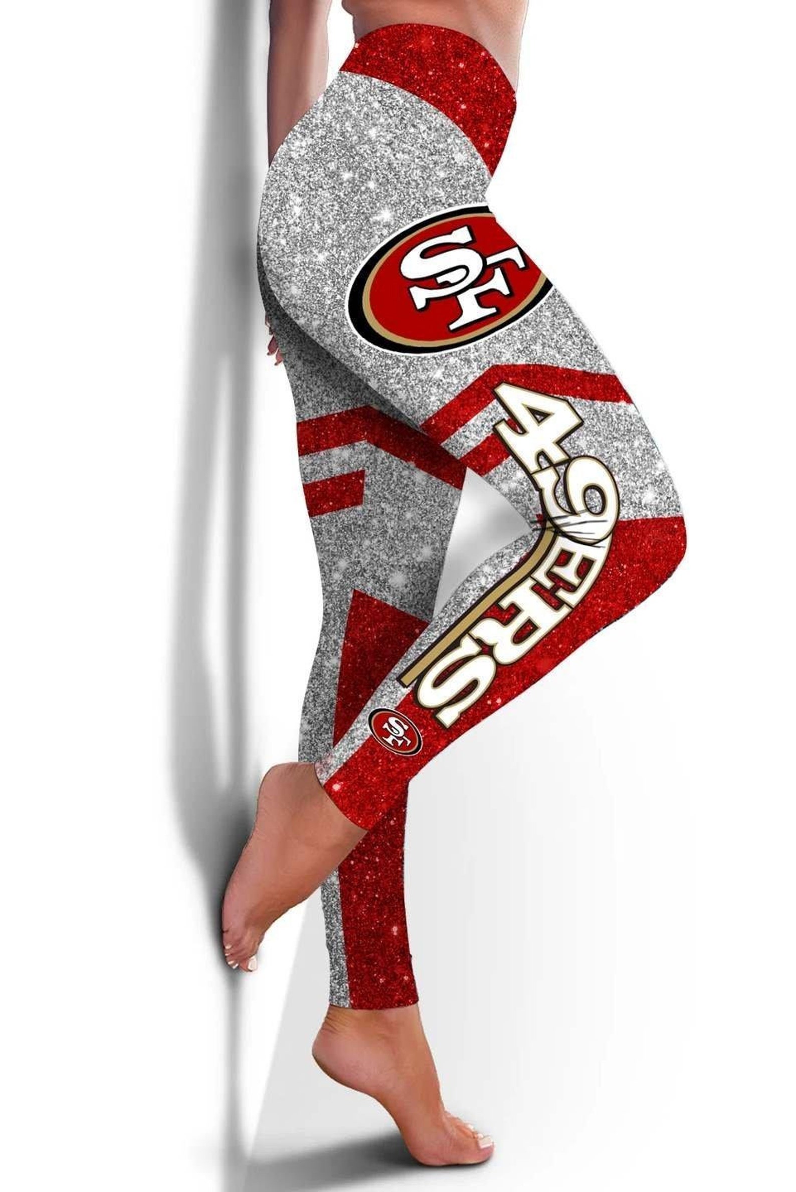 San Francisco 49ers Women Leggings SF 49ers Nfl Leggings Etsy