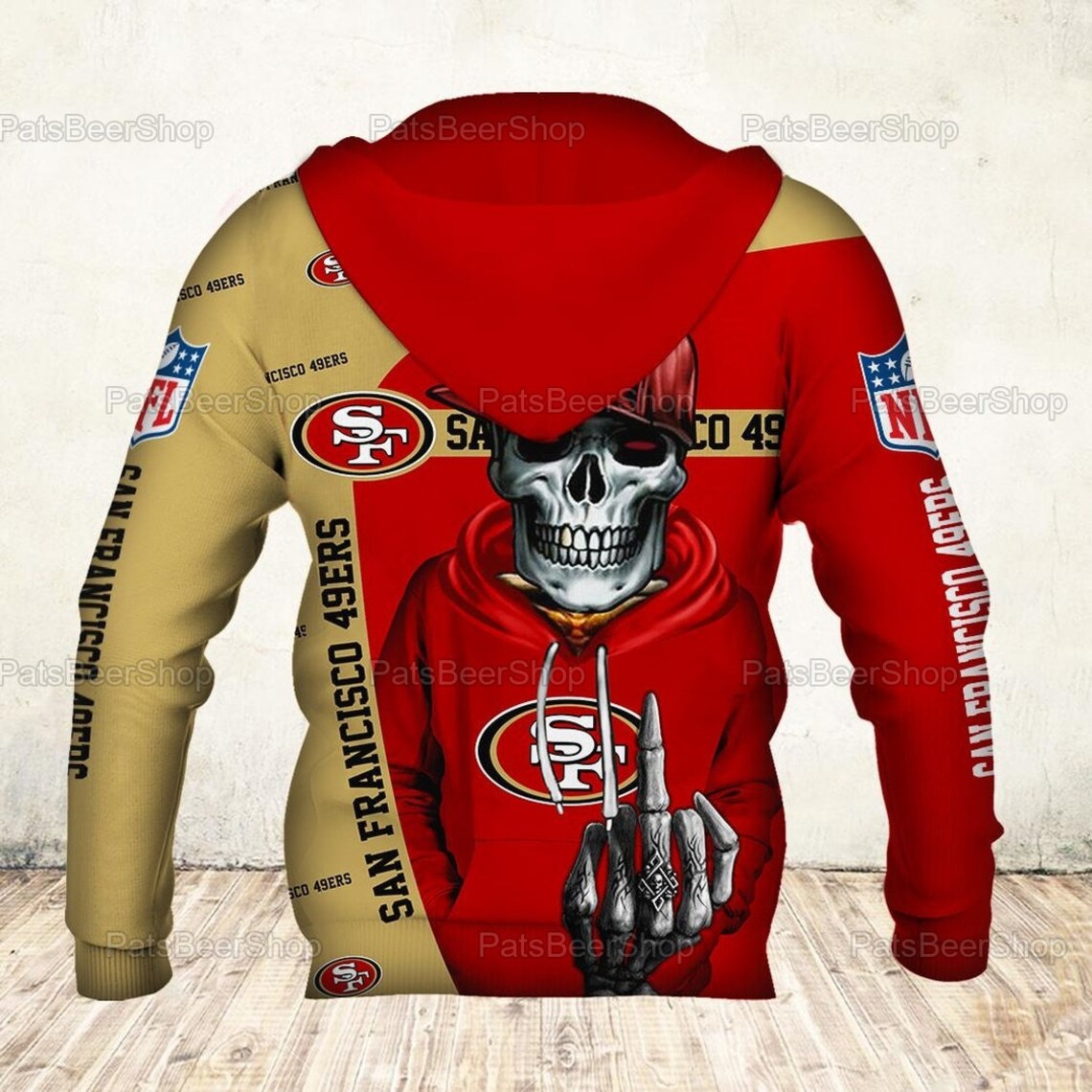 San Francisco 49ers NFL Skull Camo Hoodie Unisex Hoodie | Etsy