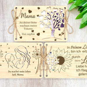 Spersonalizowana karta podarunkowa pieniądze dzień matki, Laserdatei kommerziell, Laserdatei Geldgeschenk, matki laserowo wycinane, SVG Lasercut Datei Geld