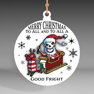 Skeleton Santa Claus Christmas Ornaments Svg,Christmas Ornament Svg,Christmas Decor Cut File,Skeleton Santa Ornament ,Digital File Glowforge