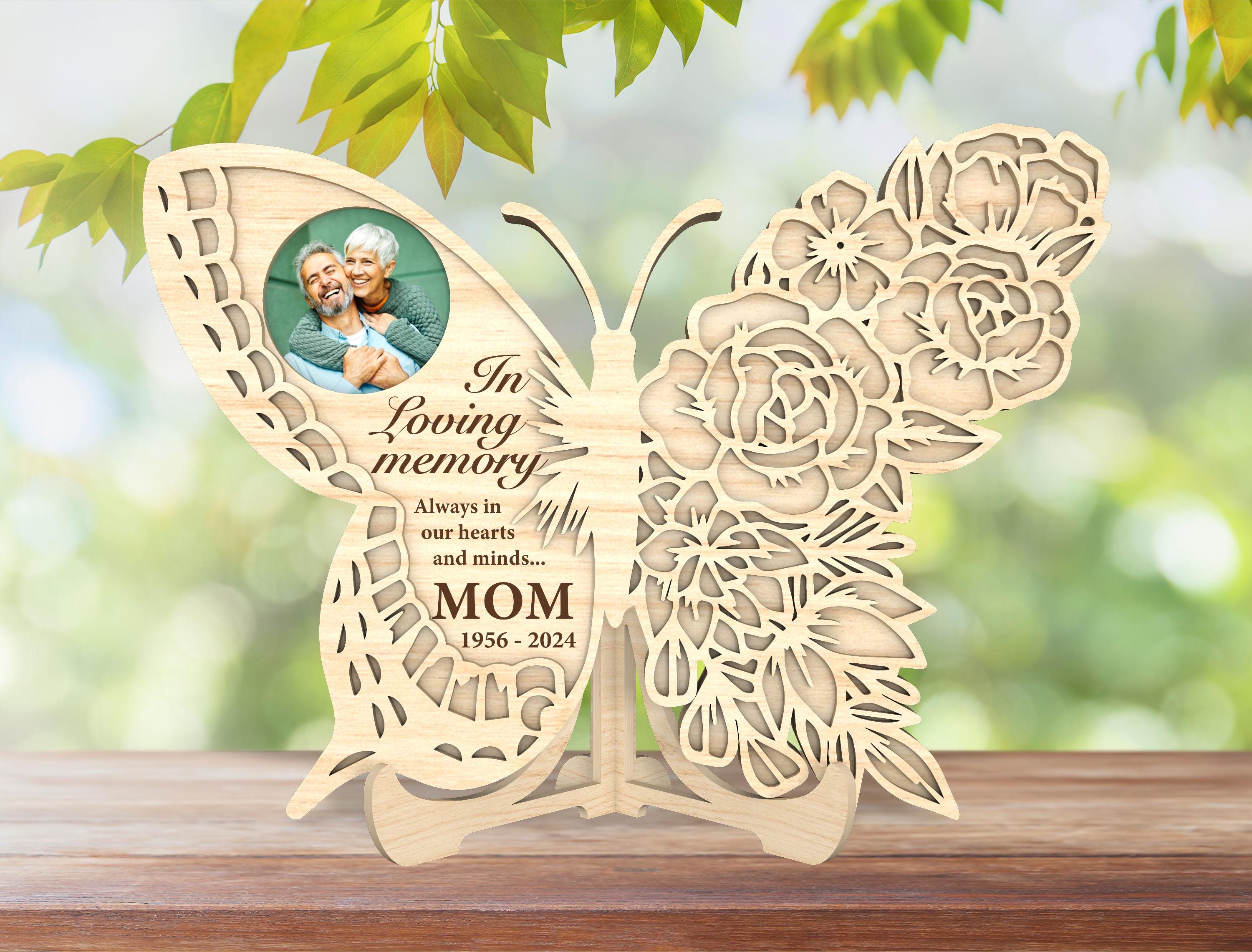 Personalized Memorial Pet Photo Holder Standing Svg, Remembrance Lasercut File Svg, Grandmother Memorial Picture Holder Svg, Glowforge