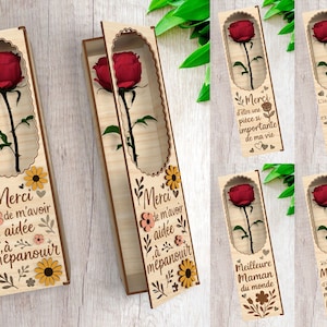 木製の花の収納 svg、記念日の贈り物 svg、感謝の贈り物、母の日、レーザーカットの花のホルダー、母の日の贈り物、お母さんへの贈り物