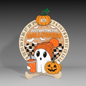 Halloween Countdown Laser Cut Files Svg, Ghots Halloween Calendar Svg ,Days Until Halloween Svg,Countdown to Halloween ,Halloween Decoration