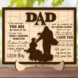 Vaderdagteken SVG, cadeau voor papa, vaderdagcadeaus svg, Glowforge svg-bestanden, lasergesneden bestanden, vader en baby Line Art Stand Decor SVG