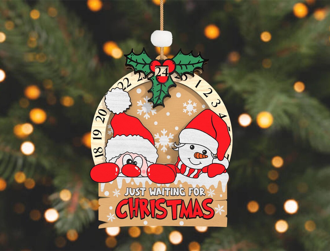 Silly Countdowns Merry Christmas Countdown Lasercut File Svg ,days Until Christmas Svg ...