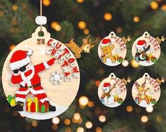 Merry Christmas Countdown Lasercut File Svg, Santa Christmas Calendar Svg,Days Until Christmas Svg,Countdown To Christmas,Glowforge Svg File