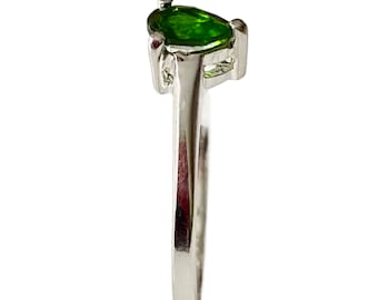 Natürlicher Chrom Diopsid Ring
