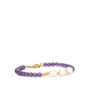 Kaori Cultured Pearl & Amethyst Bracelet