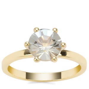 1.70ct Prasiolite Midas Sterling Silver Ring