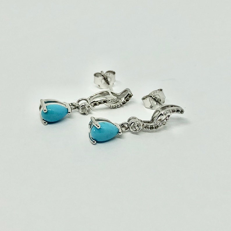 Sleeping Beauty Turquoise Earrings