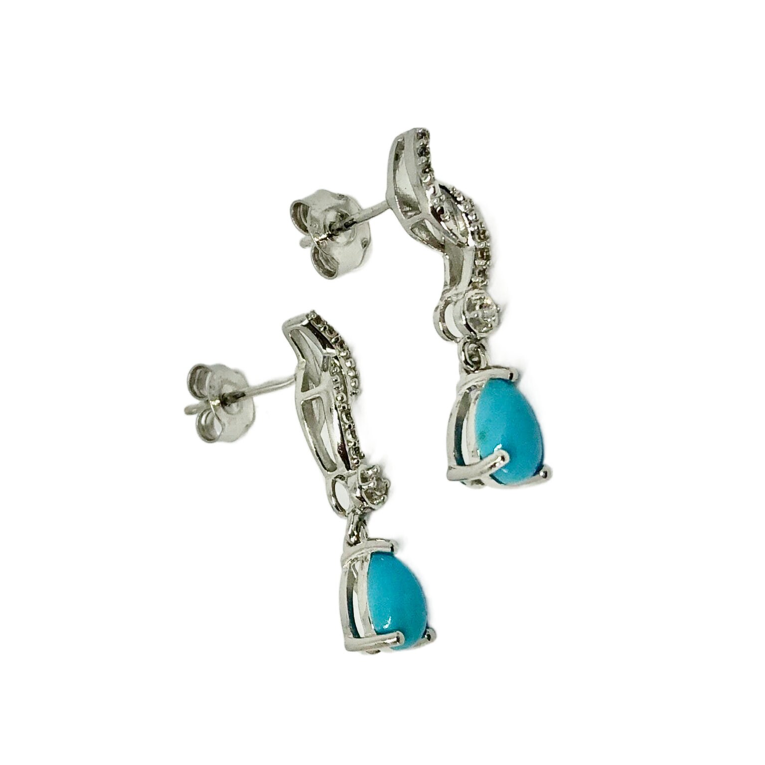 Sleeping Beauty Turquoise Earrings Etsy UK