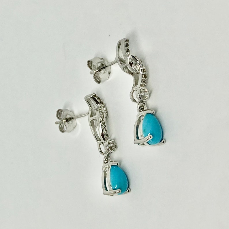 Sleeping Beauty Turquoise Earrings