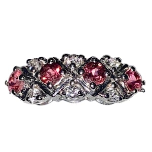 Cruzeiro Rubellite & White Topaz Ring