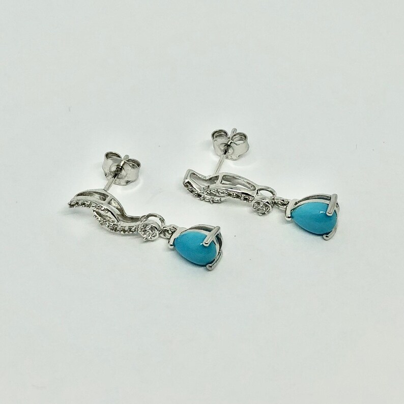 Sleeping Beauty Turquoise Earrings