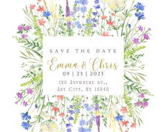 Wildflower Design Wedding Stationery Suite