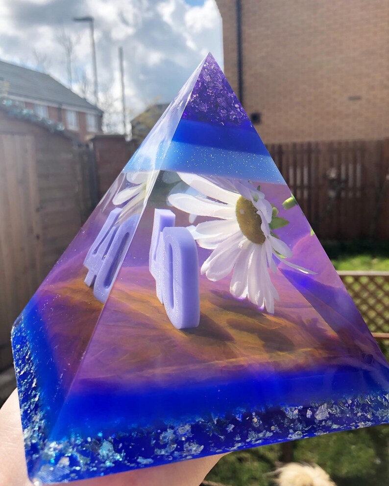 Large resin pyramid Etsy