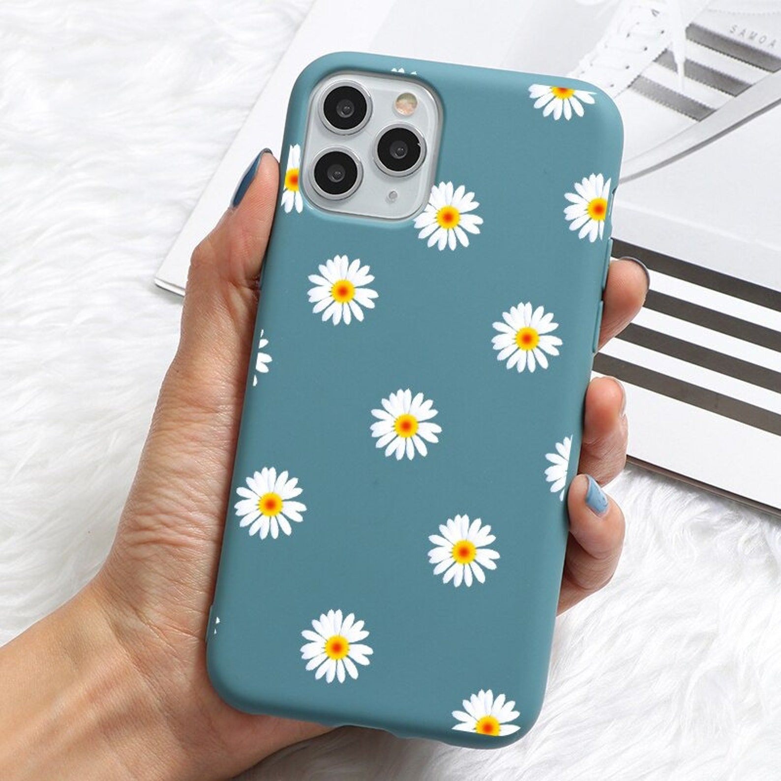 Art Floral Daisy Flower Phone Case For iPhone XR X 11 Pro XS Etsy