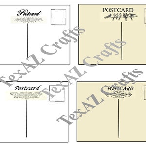 Faux Postcards, Stamps and Labels
