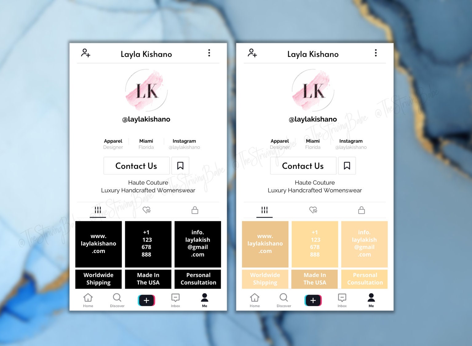 Tiktok Business Card Printable DIY Tiktok Card Template Made Etsy