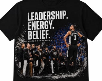 Victor Wembanyama Liderazgo Energía Creencia Spurs PNG, ¡Vamos Spurs!, Wemby, Playoffs 2026, Baloncesto, San Antonio Spurs