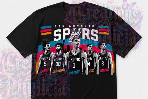Victor Wembanyama, Castle, Fox Spurs Basketball PNG (Digital Download) 01, 04, 05, Go Spurs Go, Playoffs 2026
