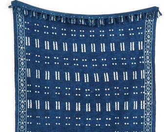 Indigo Blankets and Throws| Block Printed Cotton Throw Large Sofa & Bed Home Decor