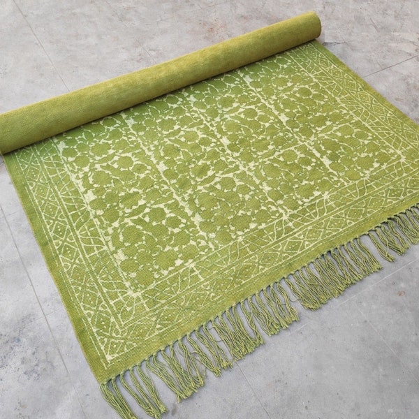 Green Area Rug - Etsy